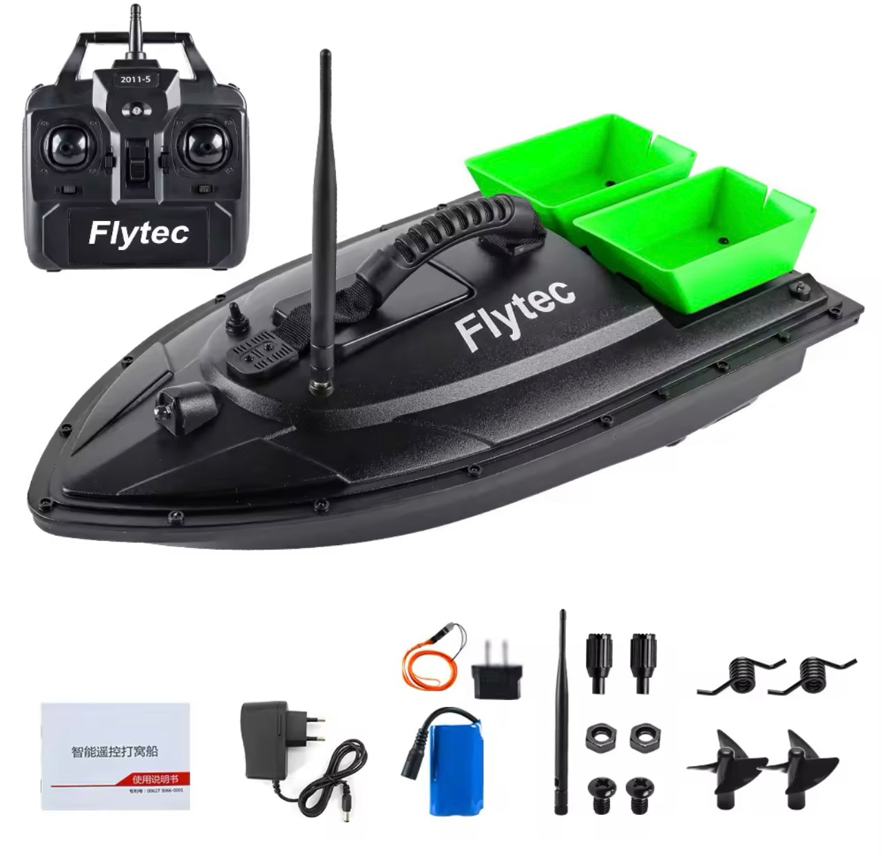 Original Flytec Remote Control Fishing RC Bait Boat